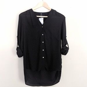 H&M Black Blouse Size 2